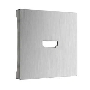 Изображение Накладка для розетки HDMI (серебряный рифленый) WL09-HDMI-CP