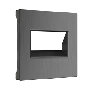 Изображение Накладка для двойной розетки Еthernet RJ-45 (графит рифленый) W1191104