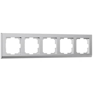 Изображение Рамка на 5 постов Stark (серебряный матовый) W0051865