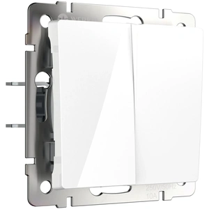 Изображение Выключатель  двухклавишный (белый) W1120001