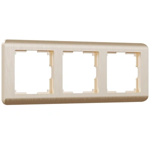 Изображение Рамка на 3 поста (шампань) W0032111