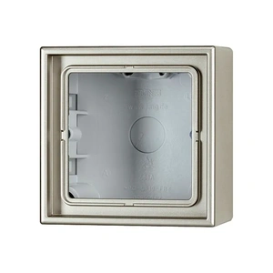 Изображение Накладная коробка c рамкой LS 990 сталь EP481 Jung