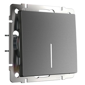 Изображение Выключатель одноклавишный проходной с подсветкой (графит матовый) W1112164