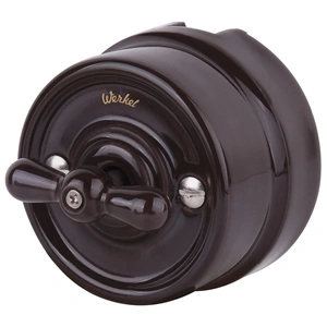 Изображение Выключатель на 4 положения двухклавишный (коричневый) Ретро W5620014