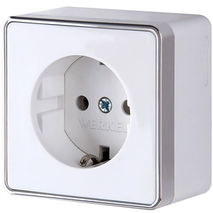Изображение Розетка с заземлением Gallant (белая) W5071001