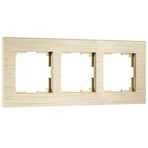 Изображение Рамка на 3 поста  AluMax (шампань) W0033511