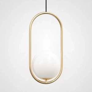 Изображение Подвесной Светильник Matthew Mccormick Hoop 40 Gold Mila Pendant By Imperiumloft