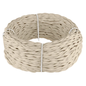 Изображение Ретро кабель витой 3х1,5 (песочный) 50 м W6453546