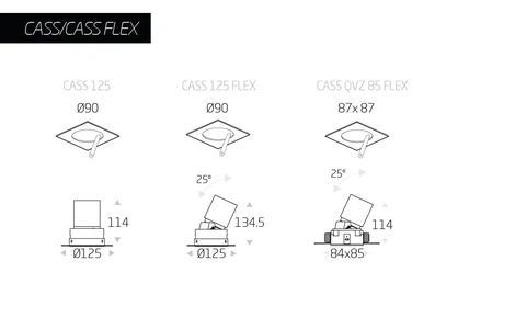 Изображение Точечный светодиодный светильник CASS FLEX