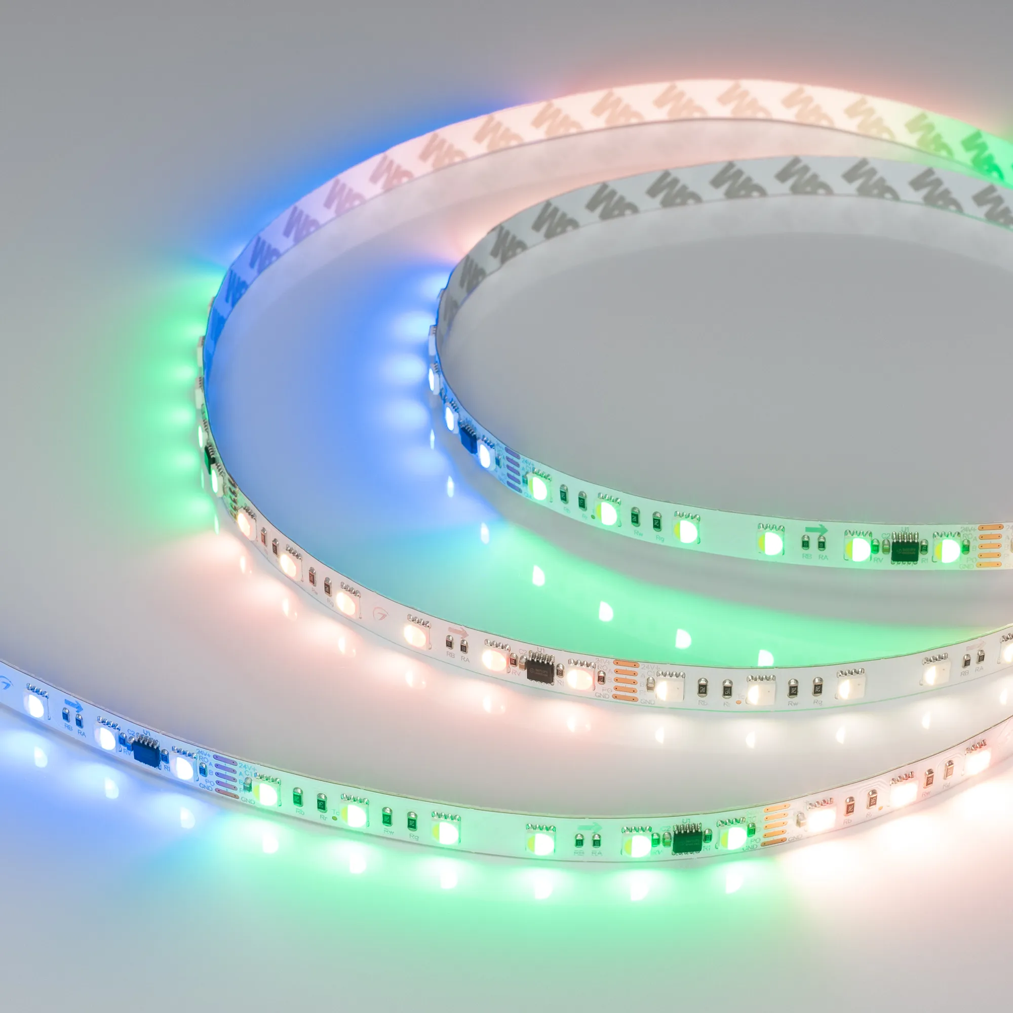 Лента светодиодная DMX-B60-10mm 24V RGBW-PX6 (18 W/m, IP20, 5060, 5m) (Arlight, -)