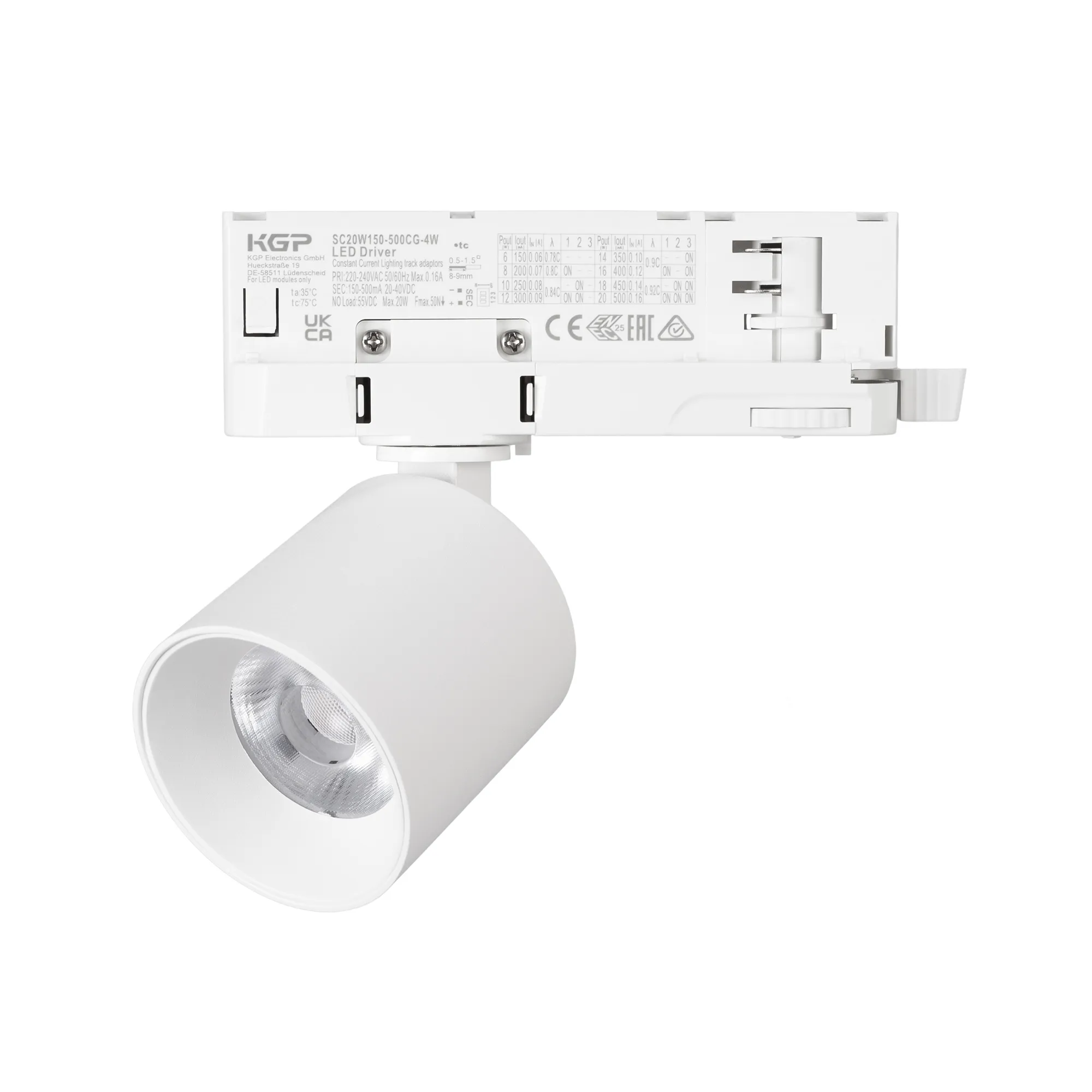 Светильник LGD-DYKE-4TR-R60-8W Warm3000 (WH, 50 deg, 230V) (Arlight, IP20 Металл, 5 лет)